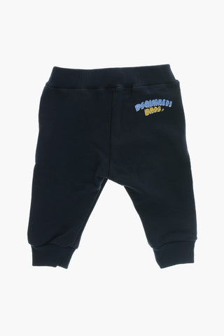 Joggers in Cotone Garzato con Logo Stampato