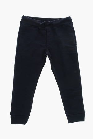 Baumwoll-Jogger Mit Seitlicher Logo-Stickerei Und Elastischem Bund