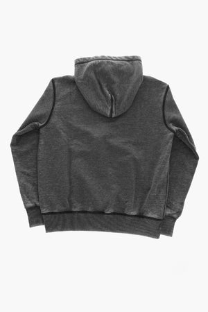 Cotton Hoodie with Oversized Front Logo