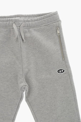 Brushed Cotton Joggers with Elastic Waistband