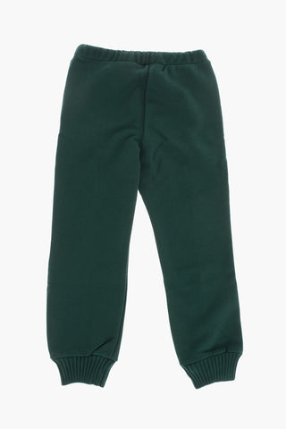 Baumwoll-Joggers mit Pailletten-Logo