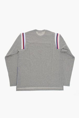 Long-Sleeve Crewneck T-Shirt with Contrast Details