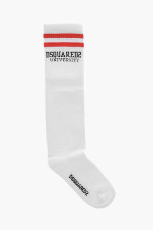 Long Ribbed Cotton Socks