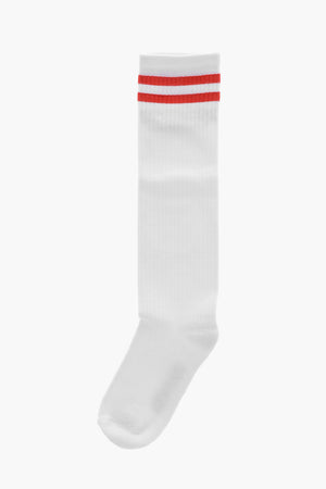 Long Ribbed Cotton Socks