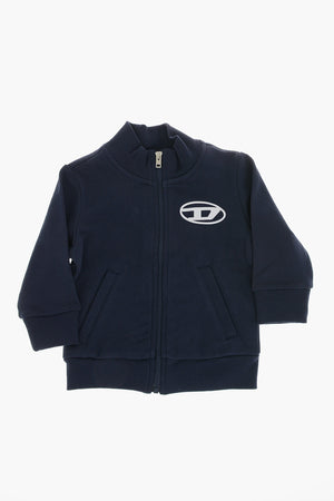 Brushed Cotton Full-Zip Sweatshirt