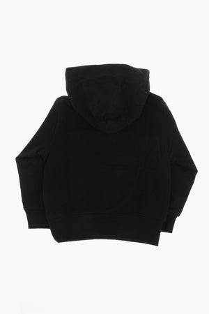 Solid-Color Hoodie with Silver Oval-D Logo