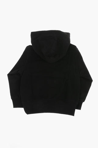 Solid-Color Hoodie with Silver Oval-D Logo