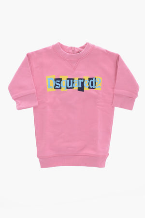 Sweatkleid mit langen Ärmeln und aufgedrucktem Logo