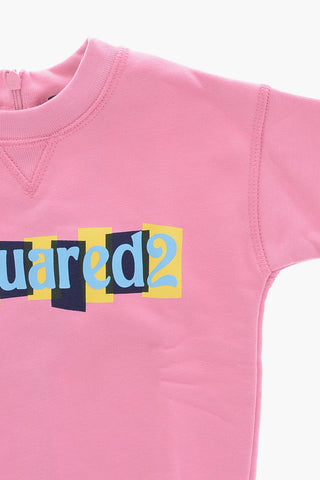 Sweatkleid mit langen Ärmeln und aufgedrucktem Logo