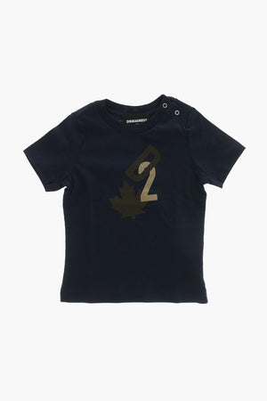 Cotton-Jersey Crewneck T-Shirt With Printed Monogram