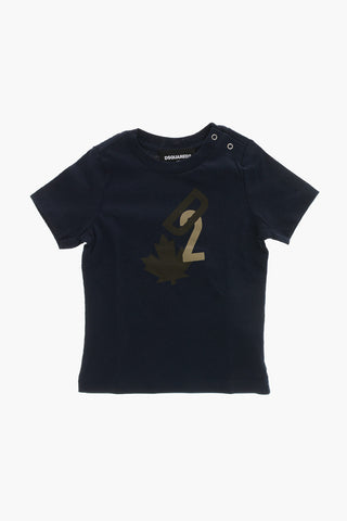 Cotton-Jersey Crewneck T-Shirt With Printed Monogram