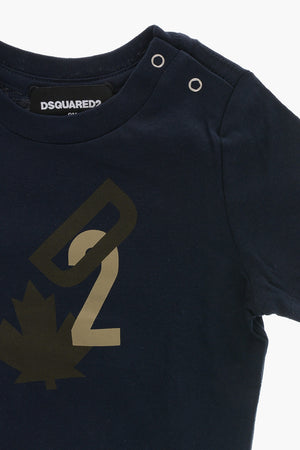 Rundhals-T-Shirt Aus Baumwoll-Jersey Mit Gedrucktem Monogramm