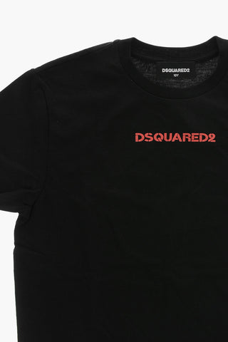 Baumwoll-T-Shirt mit Relieflogo