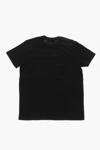 Baumwoll-T-Shirt mit Relieflogo