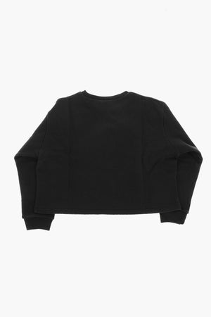 Cotton Polka-Dot Crewneck Sweatshirt
