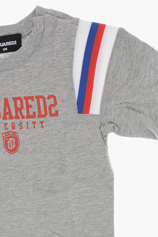 Long-Sleeve Crewneck T-Shirt With Contrast Details