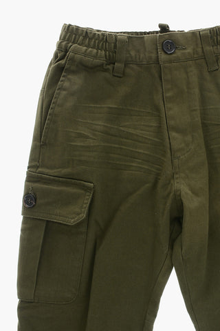 Pantaloni Cargo in Cotone Stretch