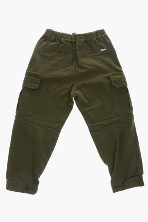 Pantaloni Cargo in Cotone Stretch