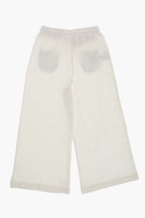 Cotton Joggers with Metallic Patch Pockets