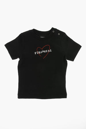 Einfarbiges T-Shirt Mit Rundhalsausschnitt Und Bedrucktem Logo