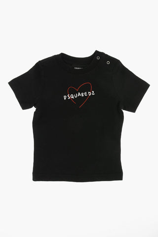 Einfarbiges T-Shirt Mit Rundhalsausschnitt Und Bedrucktem Logo