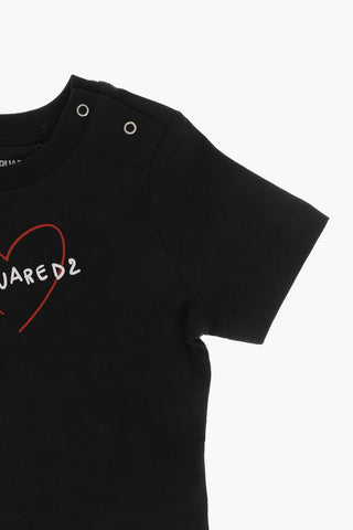 Einfarbiges T-Shirt Mit Rundhalsausschnitt Und Bedrucktem Logo