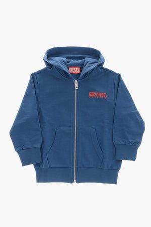 Brushed Cotton Zip-Up Hoodie