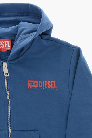 Brushed Cotton Zip-Up Hoodie