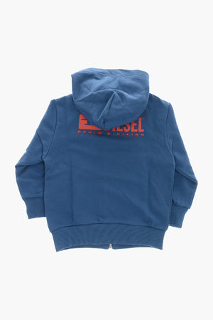 Brushed Cotton Zip-Up Hoodie