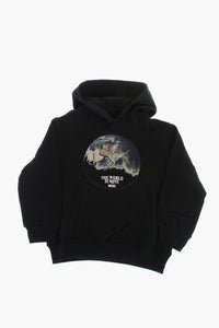 Brushed Cotton Hooded Sweatshirt THE WORLD