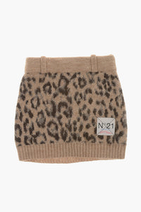 Rock mit Animal-Print und Gürtelschlaufen