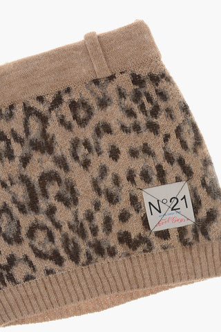 Rock mit Animal-Print und Gürtelschlaufen