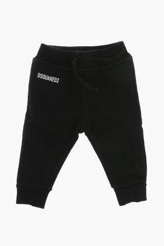 Solid-Colored Joggers with Contrast Logo