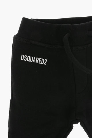 Solid-Colored Joggers with Contrast Logo