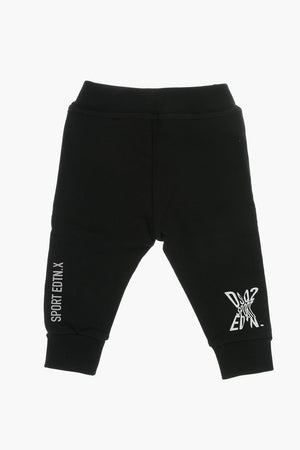 Solid-Colored Joggers with Contrast Logo