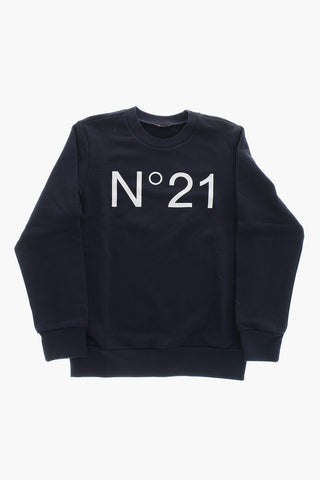 Baumwoll-Sweatshirt mit Logo-Print