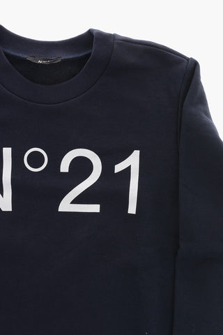 Baumwoll-Sweatshirt mit Logo-Print