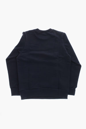 Cotton Crewneck Sweatshirt with Logo Print