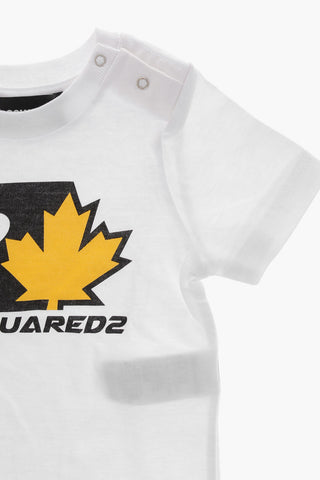 Uni-Rundhals-T-Shirt Mit Frontprint
