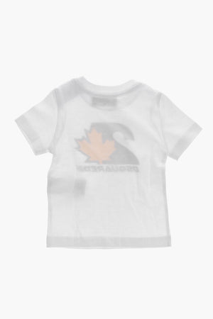 Plain Crewneck T-Shirt With Front Print