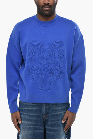 Crew-Neck Sweater BODY SCAN With Embroidery