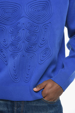Crew-Neck Sweater BODY SCAN With Embroidery