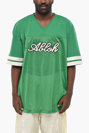 T-Shirt FOOTBALL aus Funktionsstoff mit V-Ausschnitt