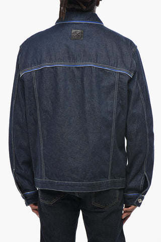 Dunkel Gewaschene Jeansjacke ZIP SKATE