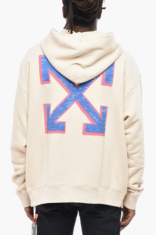 Brushed Cotton Hoodie SKETCH ARROW