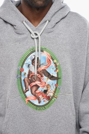 Brushed Cotton Hooded Sweatshirt FRESCO OVAL