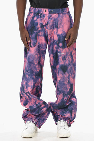 SEASONAL Nylon Ski Pants DIAG With Tie-Dye Pattern