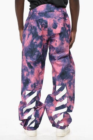 SEASONAL Nylon Ski Pants DIAG With Tie-Dye Pattern
