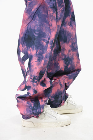 SEASONAL Nylon Ski Pants DIAG With Tie-Dye Pattern