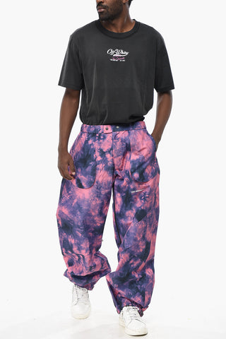 SEASONAL Nylon Ski Pants DIAG With Tie-Dye Pattern